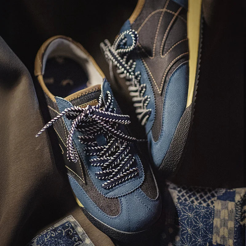 Shoe Maden New Vintage Denim Patchwork