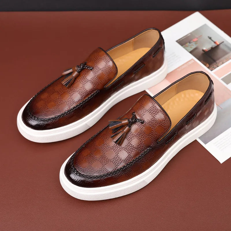 Slip On Genuine Leather British Casual Shoes