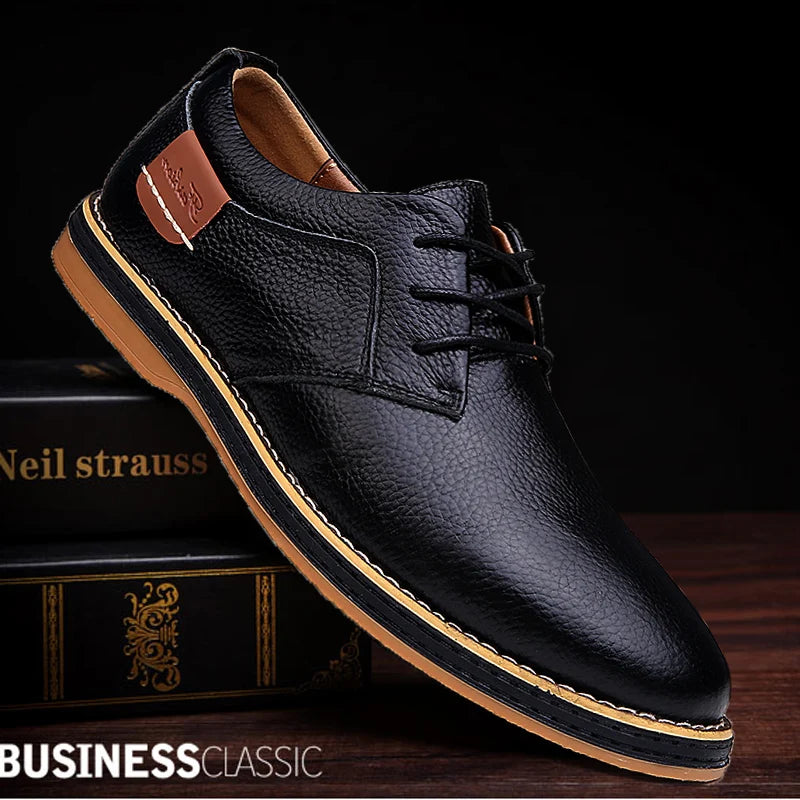 Men Shoe Oxfords Genuine Leather